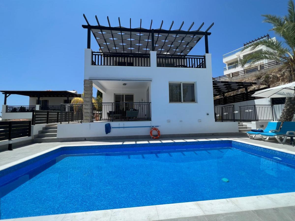 Villa Marina Sea-View Private Pool Peyia Bagian luar foto