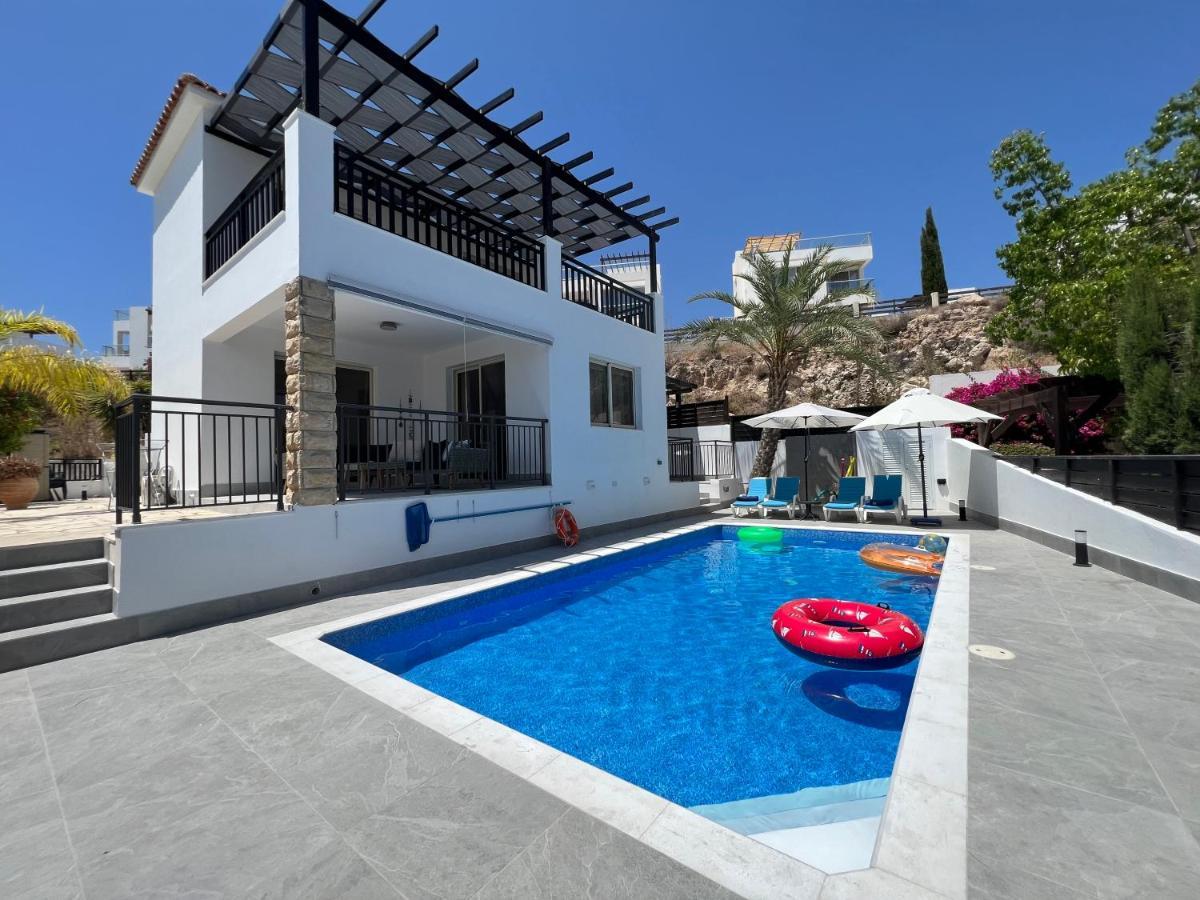 Villa Marina Sea-View Private Pool Peyia Bagian luar foto
