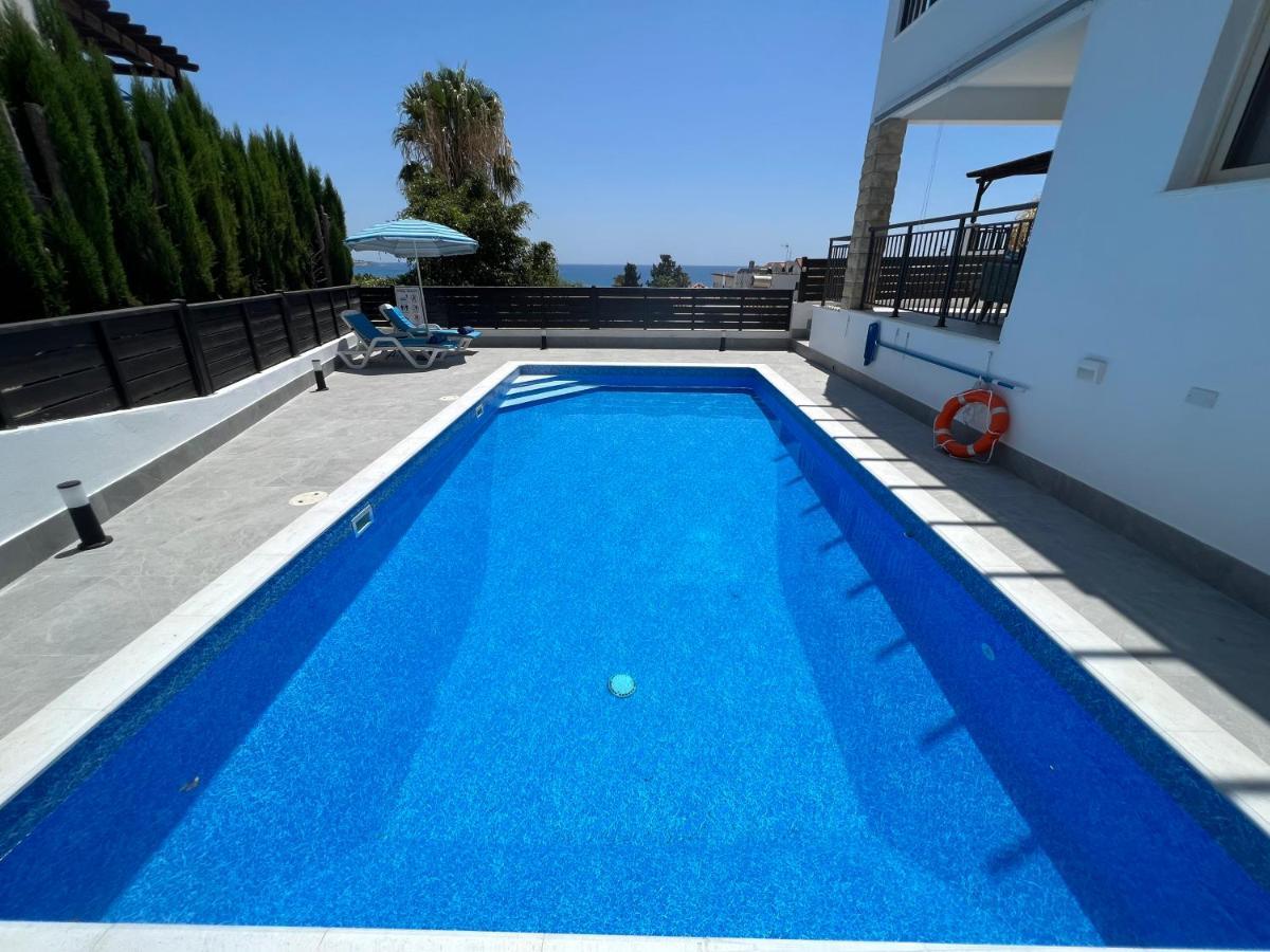Villa Marina Sea-View Private Pool Peyia Bagian luar foto