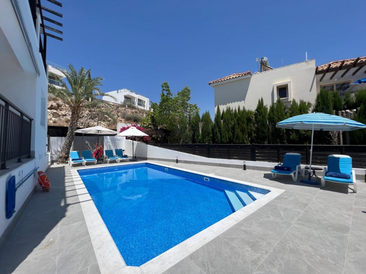 Villa Marina Sea-View Private Pool Peyia Bagian luar foto