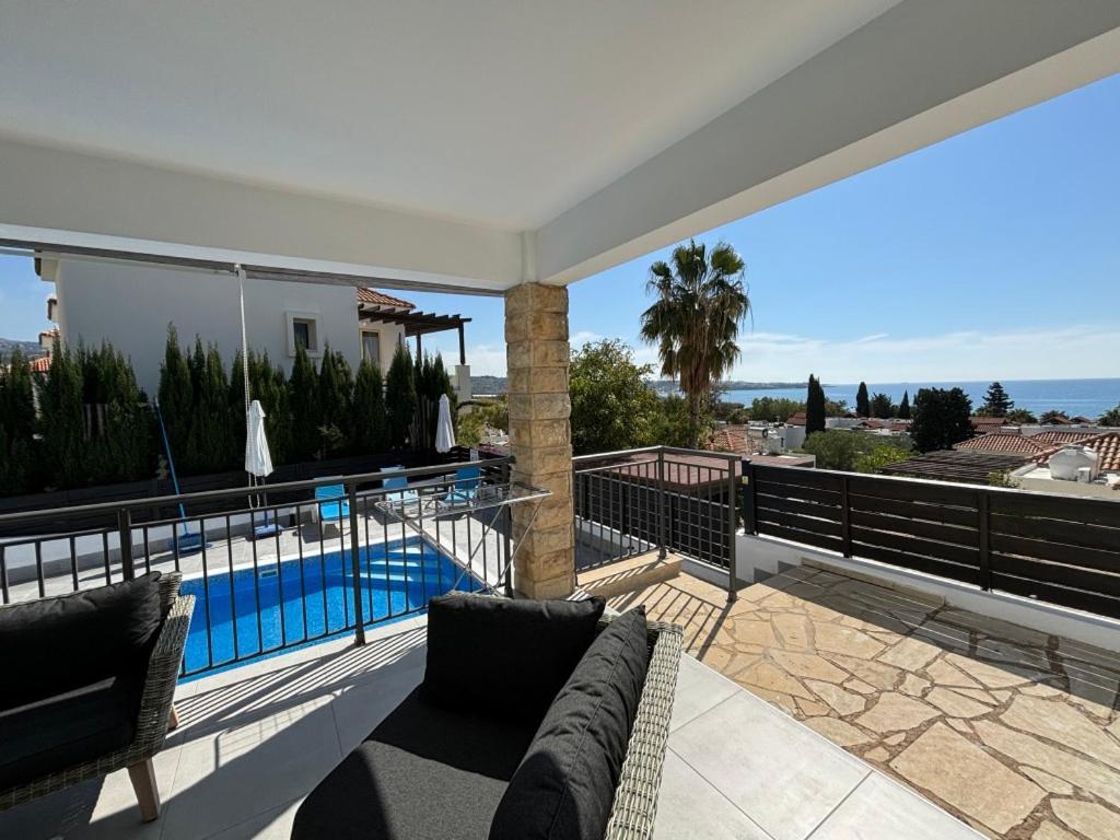 Villa Marina Sea-View Private Pool Peyia Bagian luar foto