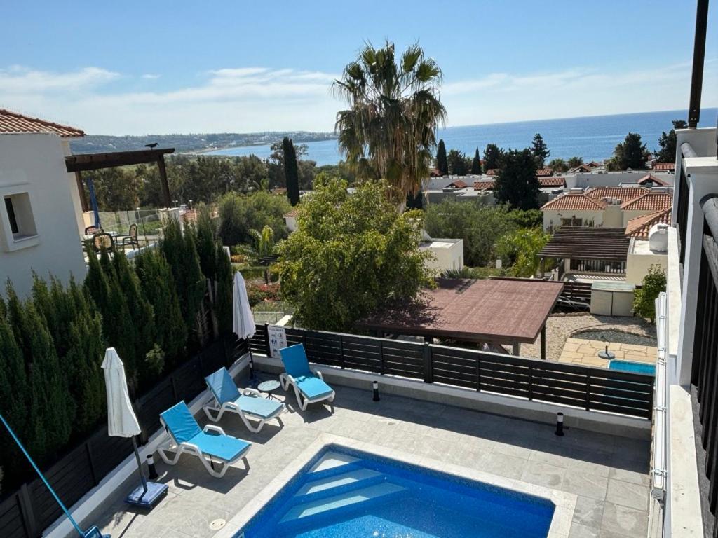 Villa Marina Sea-View Private Pool Peyia Bagian luar foto
